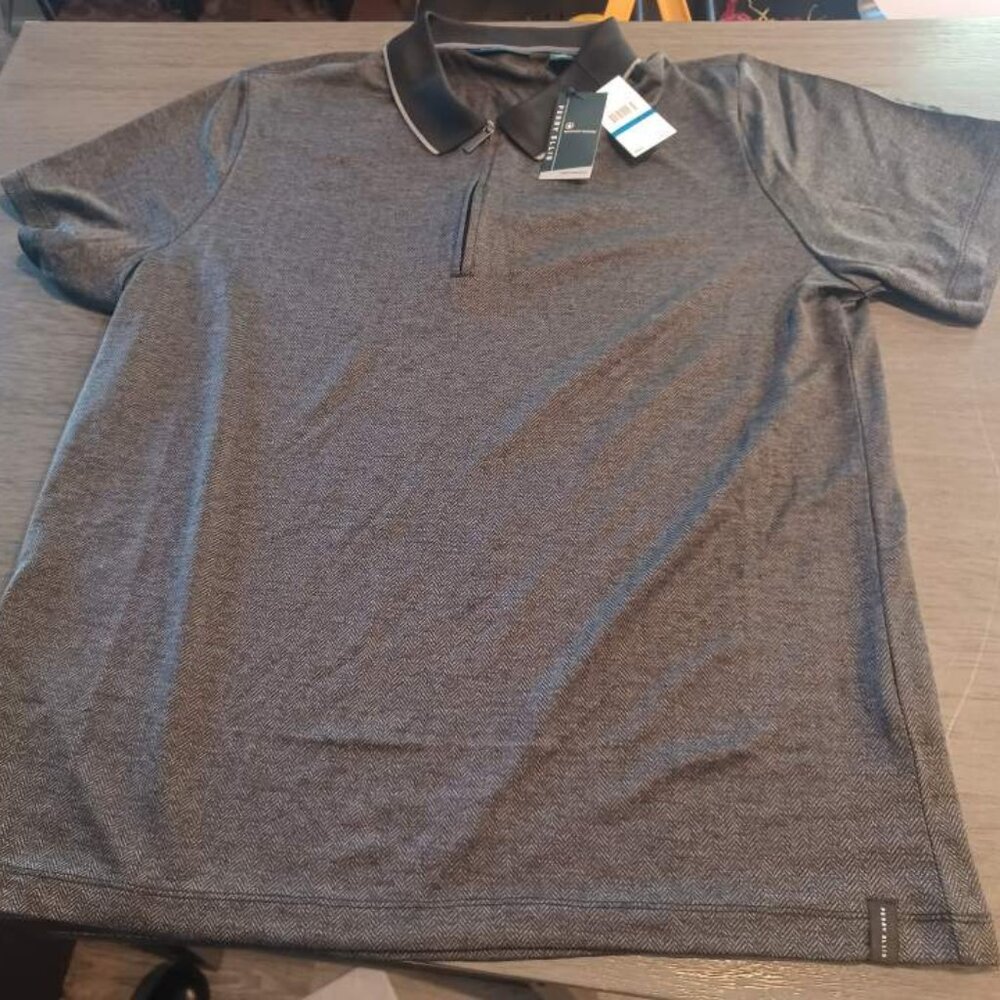 Men's Perry Ellis Performance Black Polo Shirt